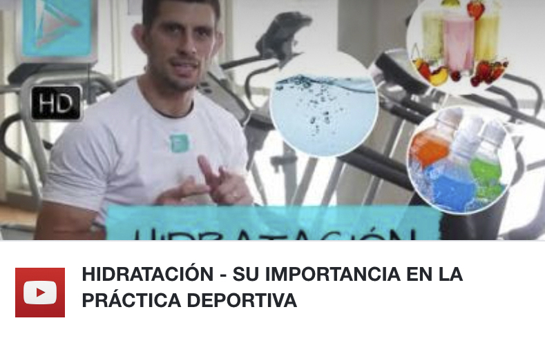 HIDRATACIÓN – SU IMPORTANCIA EN LA PRÁCTICA DEPORTIVA